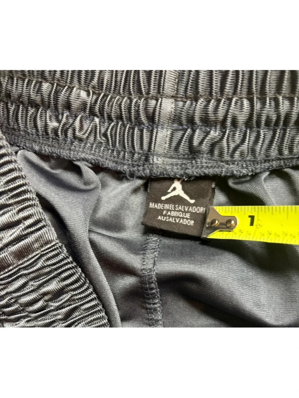 Y2K vintage light blue w metallic shiny gray long baggy basketball Jordan shorts